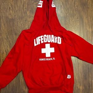 Red Lifeguard Hoodie